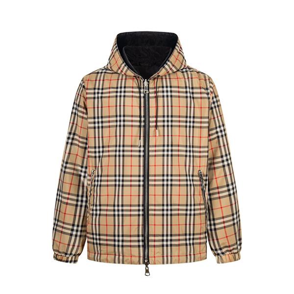 BURBERRY バーバリー コピー ウインドブレーカー ヴィンテージチェック フード付き ダブルジップ 限定モデル
