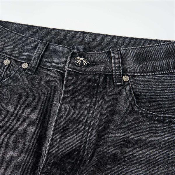 アート総柄 ワイドストレート CHROME HEARTS クロムハーツ コピー デニムパンツ 人気急伸