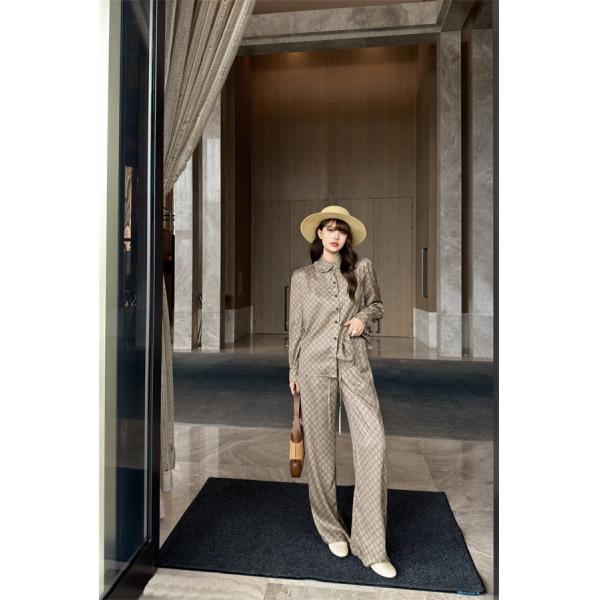 軽やか快適 ロングシーズン対応 GUCCI グッチ コピー パンツセットアップ こなれ見え