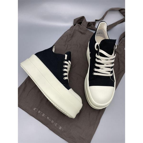 モノトーン配色 軽快フィット ストリート主力 RICK OWENS リック・オウエンス コピー レースアップスニーカー 海外人気