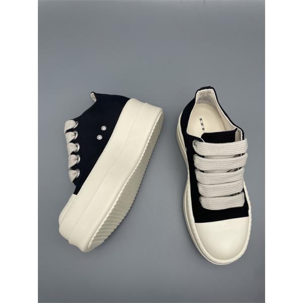 極太シューレース 重厚フォルム 個性派モデル RICK OWENS リック・オウエンス コピー 厚底ローカットスニーカー 話題沸騰