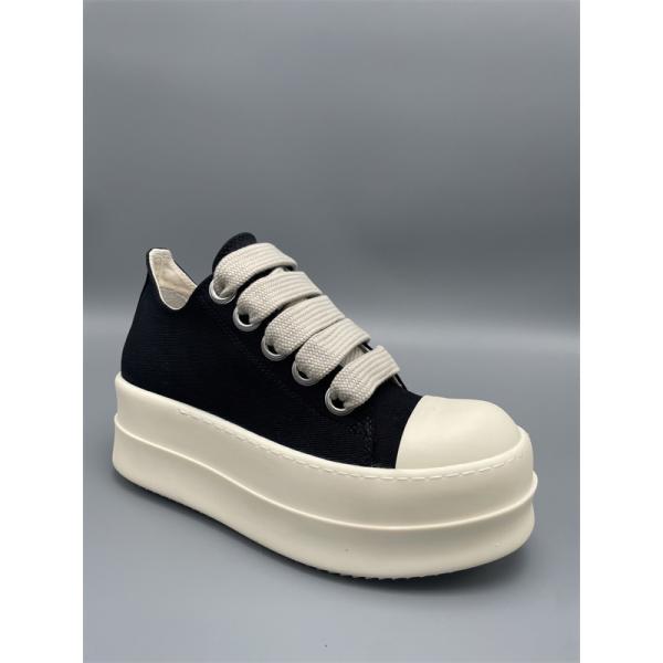 極太シューレース 重厚フォルム 個性派モデル RICK OWENS リック・オウエンス コピー 厚底ローカットスニーカー 話題沸騰