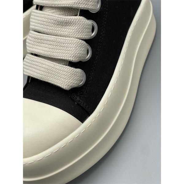 極太シューレース 重厚フォルム 個性派モデル RICK OWENS リック・オウエンス コピー 厚底ローカットスニーカー 話題沸騰