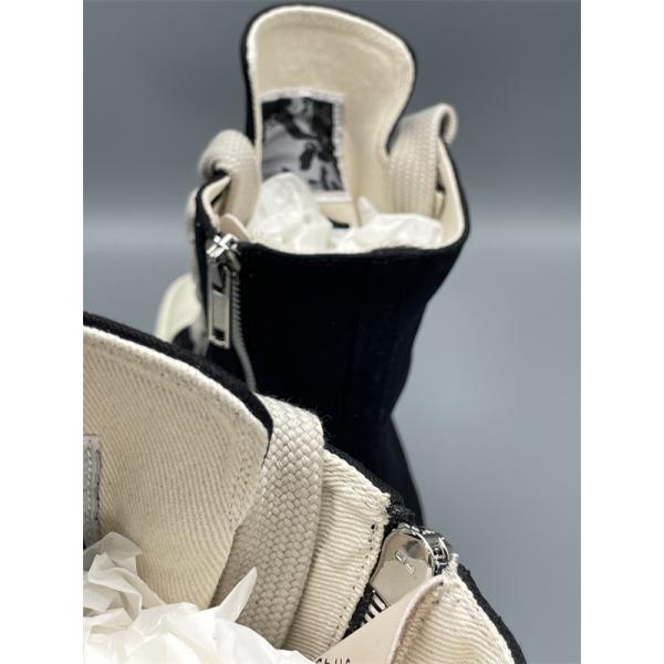 ワイドシューレース モード主役 ボリューム設計 RICK OWENS リック・オウエンス コピー 厚底ハイカットスニーカー 人気急伸