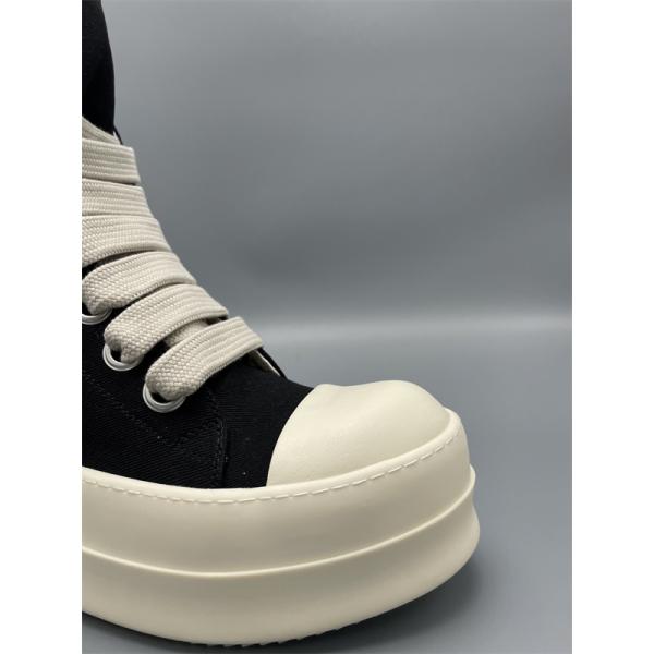ワイドシューレース モード主役 ボリューム設計 RICK OWENS リック・オウエンス コピー 厚底ハイカットスニーカー 人気急伸