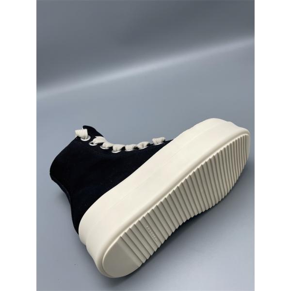ワイドシューレース モード主役 ボリューム設計 RICK OWENS リック・オウエンス コピー 厚底ハイカットスニーカー 人気急伸