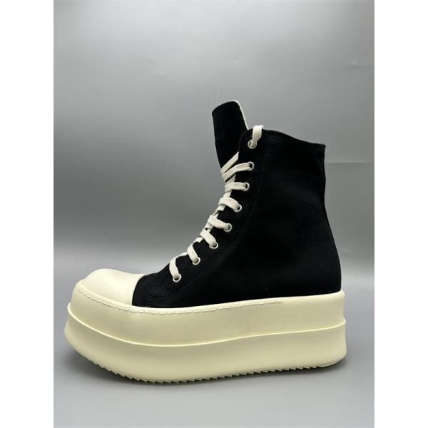 ロングレースアップ ボリュームソール シャープな存在感 RICK OWENS リック・オウエンス コピー 厚底ハイカットスニーカー 話題先行