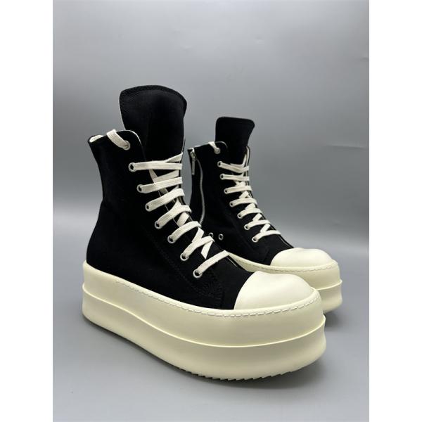 ロングレースアップ ボリュームソール シャープな存在感 RICK OWENS リック・オウエンス コピー 厚底ハイカットスニーカー 話題先行