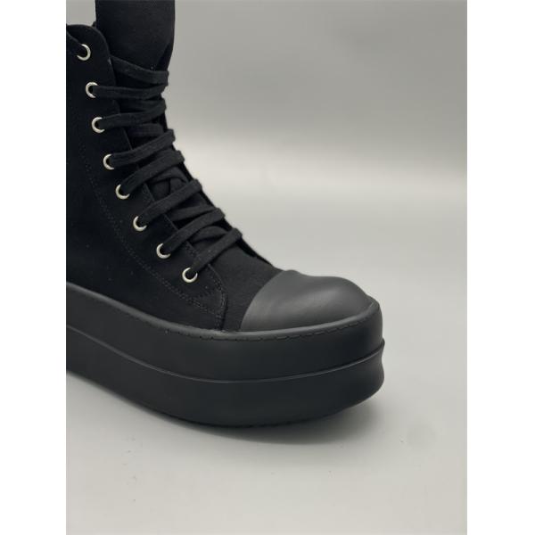 サイドジップ 重厚シルエット RICK OWENS リック・オウエンス コピー 厚底ハイカットスニーカー モード映え 注目度急伸