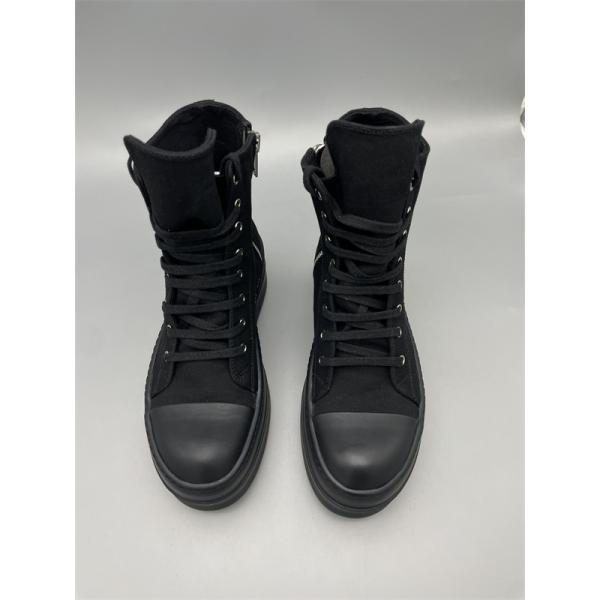 サイドジップ 重厚シルエット RICK OWENS リック・オウエンス コピー 厚底ハイカットスニーカー モード映え 注目度急伸