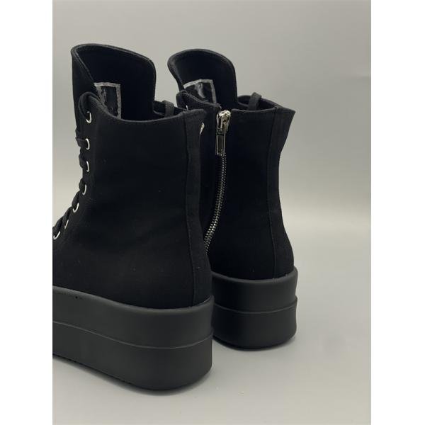 サイドジップ 重厚シルエット RICK OWENS リック・オウエンス コピー 厚底ハイカットスニーカー モード映え 注目度急伸