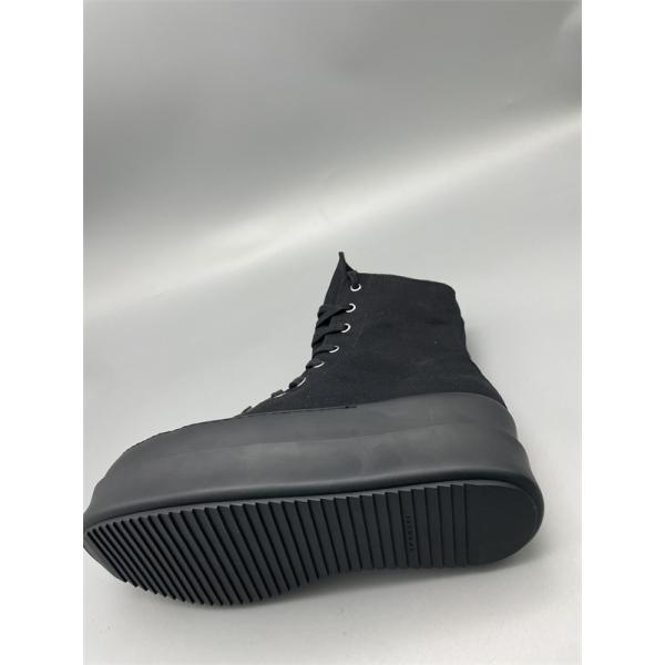 サイドジップ 重厚シルエット RICK OWENS リック・オウエンス コピー 厚底ハイカットスニーカー モード映え 注目度急伸