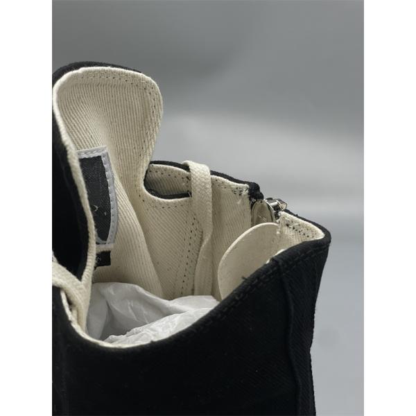 サイド刺繍 ボリュームソール RICK OWENS リック・オウエンス コピー 厚底ハイカットスニーカー 個性際立つモードモデル 新作注目