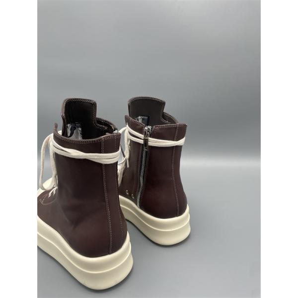 ジップ開閉 シャークソール RICK OWENS リック・オウエンス コピー レースアップブーツスニーカー 洗練された足元 旬度抜群