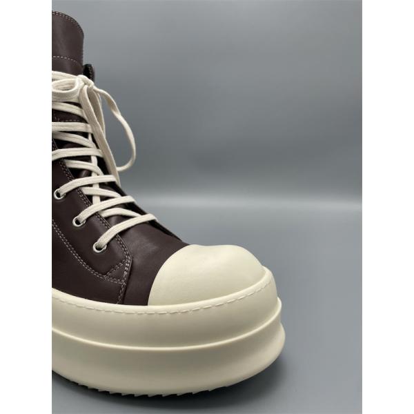 ジップ開閉 シャークソール RICK OWENS リック・オウエンス コピー レースアップブーツスニーカー 洗練された足元 旬度抜群