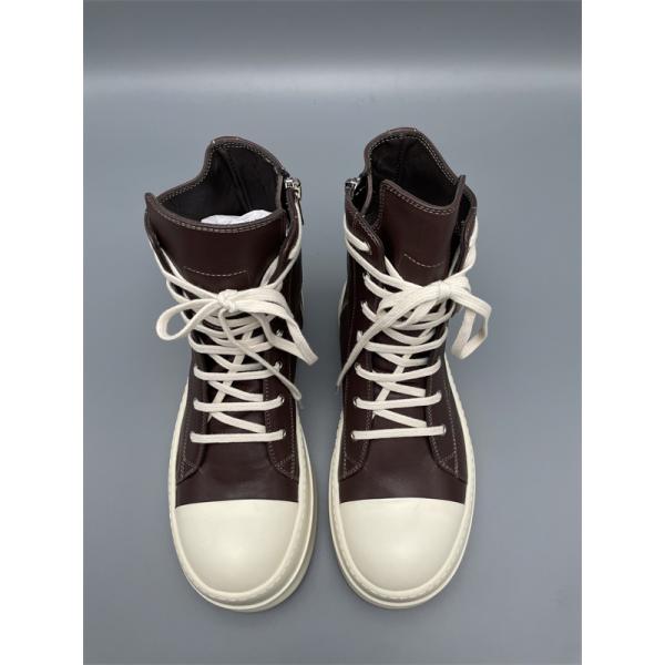 ジップ開閉 シャークソール RICK OWENS リック・オウエンス コピー レースアップブーツスニーカー 洗練された足元 旬度抜群