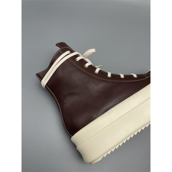 ジップ開閉 シャークソール RICK OWENS リック・オウエンス コピー レースアップブーツスニーカー 洗練された足元 旬度抜群