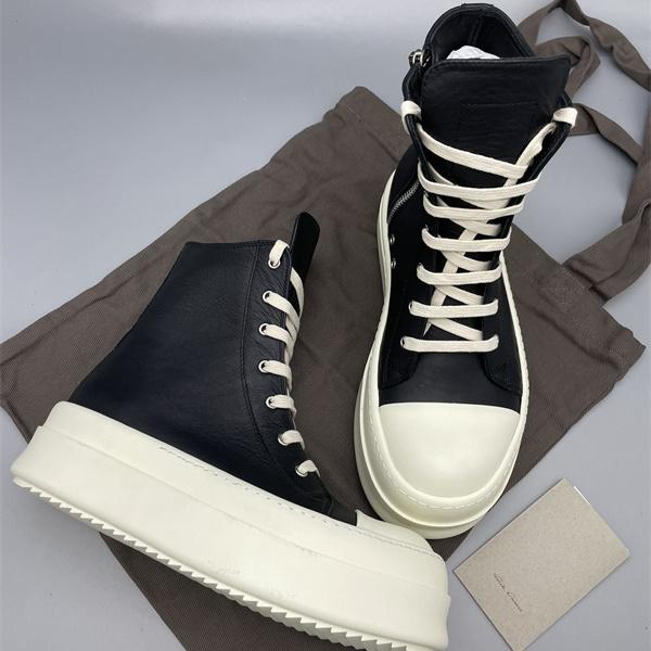 クッションタン 脚長バランス RICK OWENS リック・オウエンス コピー ボリュームスニーカー ストリート主役 旬顔モデル
