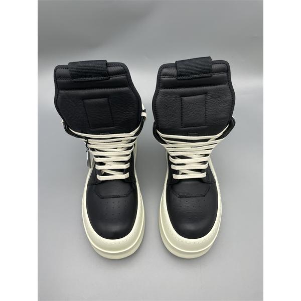 バイカラーパネル ワイドミッドソール RICK OWENS リック・オウエンス コピー 厚底ハイカットスニーカー 近未来的フォルム 人気上昇