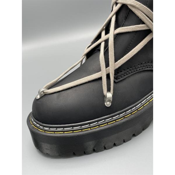 グリップアウトソール RICK OWENS リック・オウエンス コピー コンバットロングブーツ 力強い足元 個性派支持