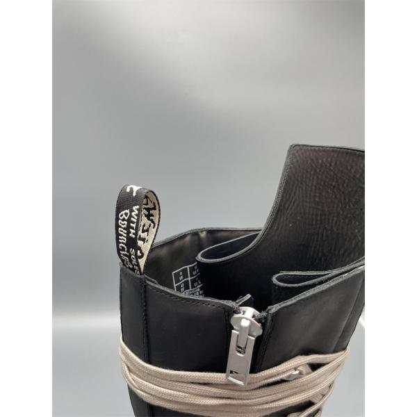 グリップアウトソール RICK OWENS リック・オウエンス コピー コンバットロングブーツ 力強い足元 個性派支持