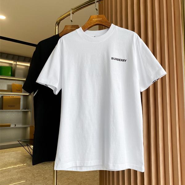 グラフィック映え メンズTシャツ フロントミニロゴ BURBERRY バーバリー コピー 半袖Tシャツ 大胆バックデザイン