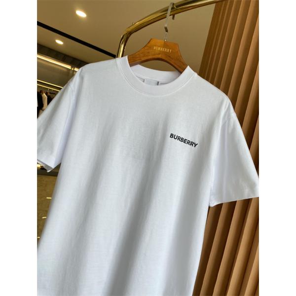 グラフィック映え メンズTシャツ フロントミニロゴ BURBERRY バーバリー コピー 半袖Tシャツ 大胆バックデザイン