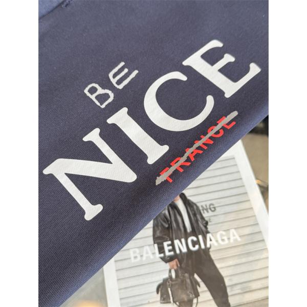 人気上昇 オーバーサイズパーカー FRANCEライン BALENCIAGA バレンシアガ コピー プルオーバーパーカー リブ仕立て