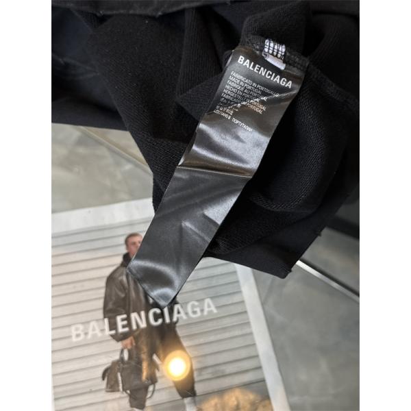 ストリート主役 ロゴフーディー 大判フォトプリント ドロップショルダー BALENCIAGA バレンシアガ コピー プルオーバーパーカー カンガルーポケット