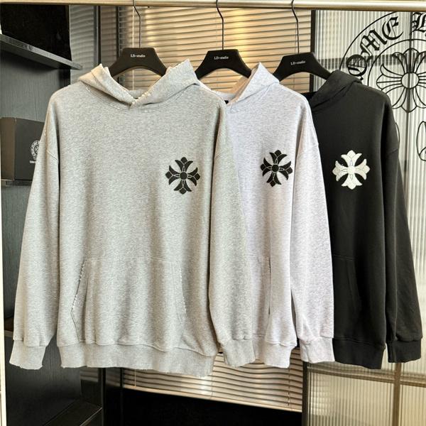 なめらかな風合い カンガルーポケット CHROME HEARTS クロムハーツ コピー フーディー 快適なリラックスフィット 品質重視