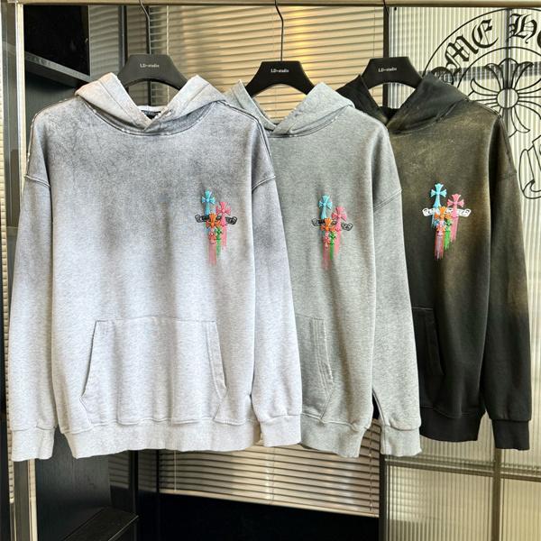 カンガルーポケット CHROME HEARTS クロムハーツ コピー オーバーサイズフーディー 快適な着心地 デザイン性抜群
