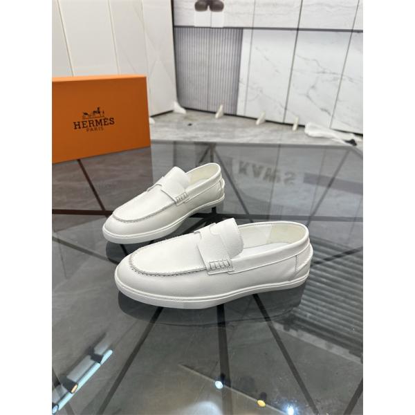スマートフォルム HERMÈS エルメス コピー レザーローファー 上品カジュアル メンズシューズ 清潔感際立つ