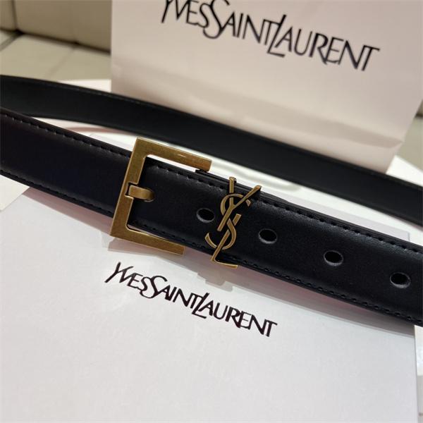  スリム幅 SAINT LAURENT サンローラン コピー レザーベルト 端正なフォルム コーデを引き締める一本 注目度上昇