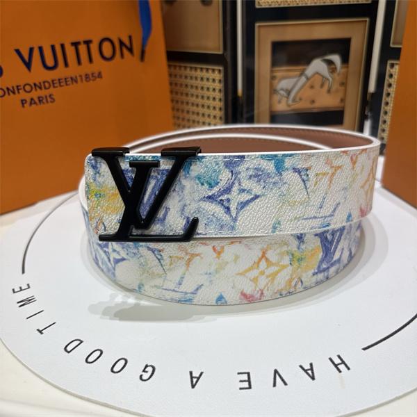 モノグラム アート調グラフィック レザー調トリム LOUIS VUITTON ルイヴィトン コピー ベルト  人気上昇中
