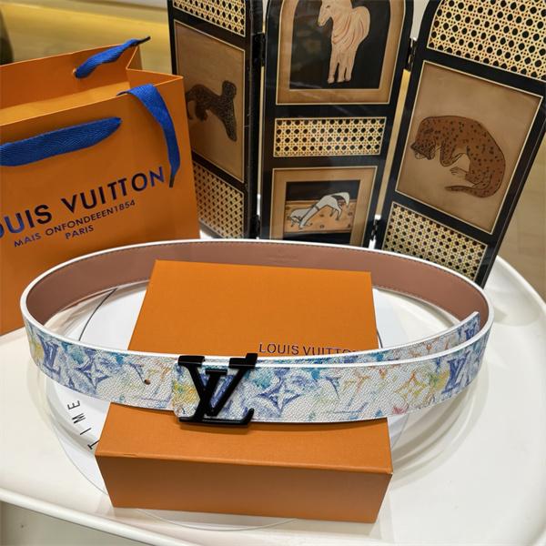 モノグラム アート調グラフィック レザー調トリム LOUIS VUITTON ルイヴィトン コピー ベルト  人気上昇中