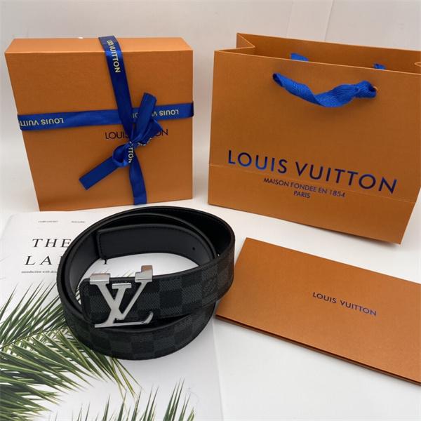 売れ筋候補 LOUIS VUITTON ルイヴィトン コピー メンズ ロゴベルト ダミエパターン 存在感あるバックル 着回し力