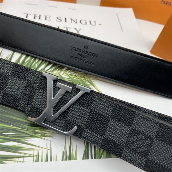 売れ筋候補 LOUIS VUITTON ルイヴィトン コピー メンズ ロゴベルト ダミエパターン 存在感あるバックル 着回し力