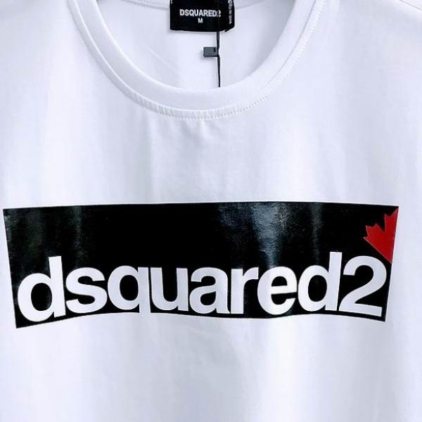 DSQUARED2  激安 売れ行き好調 ロゴグラフィック 半袖カットソー すっきりデザイン 着回し力抜群