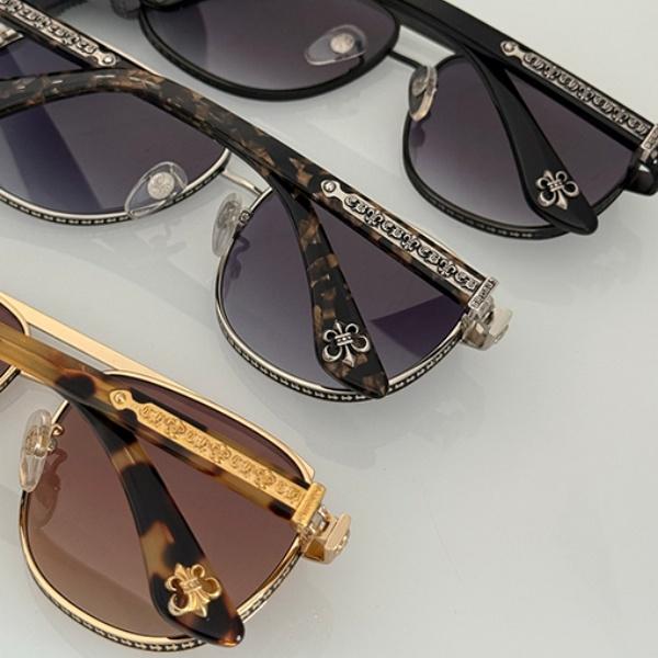 CHROME HEARTS コピー 精巧な仕上がり ティアドロップサングラス 彫刻テンプル レトロモード 大人の着映えモデル