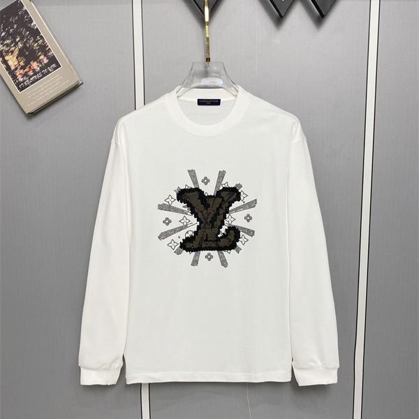 デザイン注目 LOUIS VUITTON ルイヴィトン コピー クルーネックカットソー モノグラム装飾 立体グラフィック 着映え