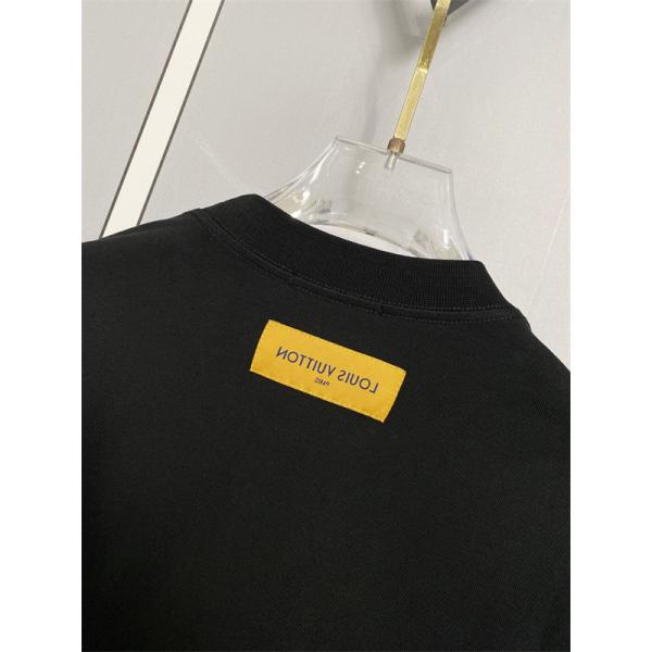 話題度上昇 LOUIS VUITTON コピー メンズ ロングスリーブTシャツ ダメージLVグラフィック バックロゴ映え