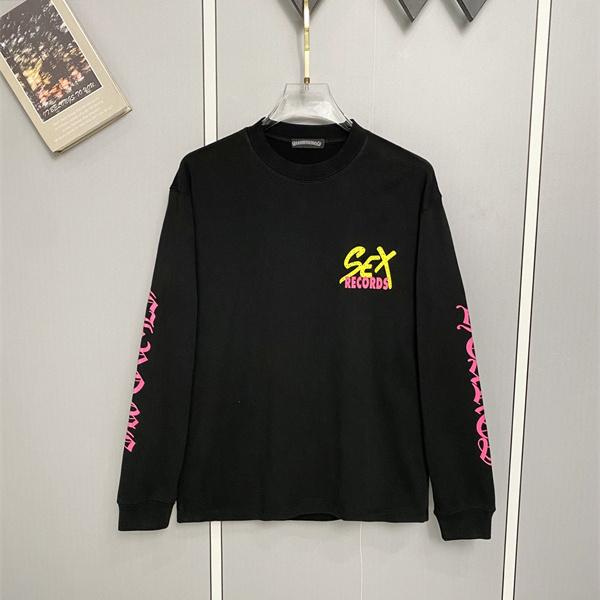 デザイン注目 CHROME HEARTS × Matty Boy クロムハーツ × マッティボーイ コピー 長袖トップス ゴシック袖ロゴ ポップカラー 2色展開