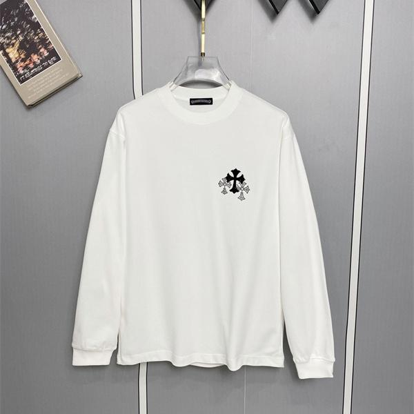人気上昇 CHROME HEARTS クロムハーツ コピー メンズ 長袖トップス フローラルモチーフ ミニマル仕立て 2タイプ展開