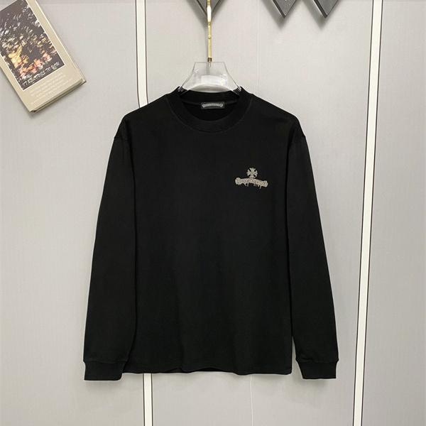 CHROME HEARTS クロムハーツ コピー メンズ ロングスリーブTシャツ 注文集中 トリプルクロス バックエンブレム