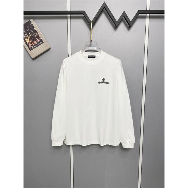 CHROME HEARTS クロムハーツ コピー メンズ ロングスリーブTシャツ 注文集中 トリプルクロス バックエンブレム