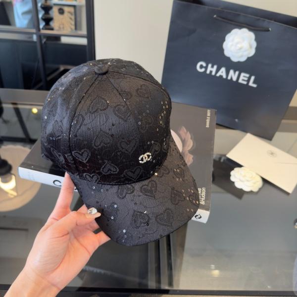 CHANEL コピー 激安 注目度急伸 フラワー刺繍 スパンコール ベースボールキャップ ラインストーン 上品見え レディース帽子