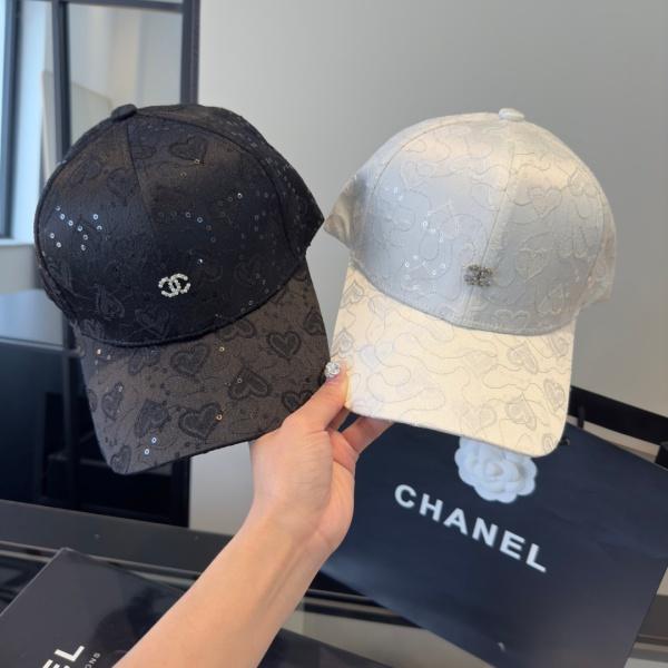CHANEL コピー 激安 注目度急伸 フラワー刺繍 スパンコール ベースボールキャップ ラインストーン 上品見え レディース帽子