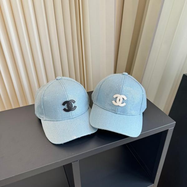 CHANEL  激安 人気上昇中 キラめきデニムキャップワンポイント 軽やか見え お出かけコーデ向け