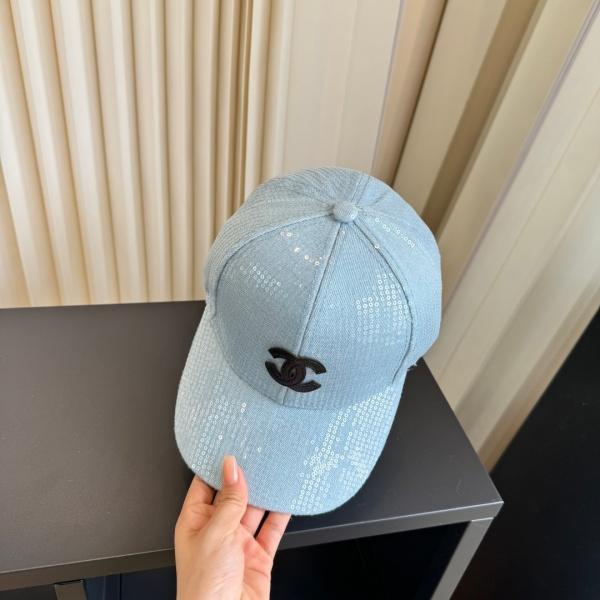 CHANEL  激安 人気上昇中 キラめきデニムキャップワンポイント 軽やか見え お出かけコーデ向け