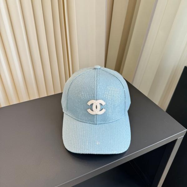 CHANEL  激安 人気上昇中 キラめきデニムキャップワンポイント 軽やか見え お出かけコーデ向け